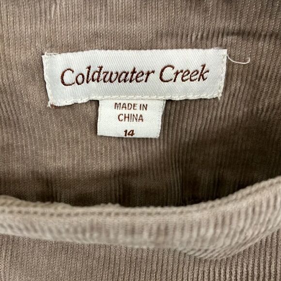 Coldwater Creek 14 Preppy High Waist Courdroy Pants Sz 14 - Picture 3 of 12